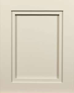 Plain cabinet door with recessed panel design.