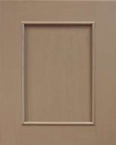 Wooden cabinet door with rectangular panel design.