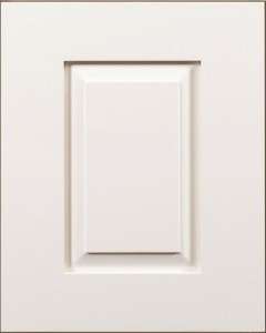 White Shaker-style cabinet door design